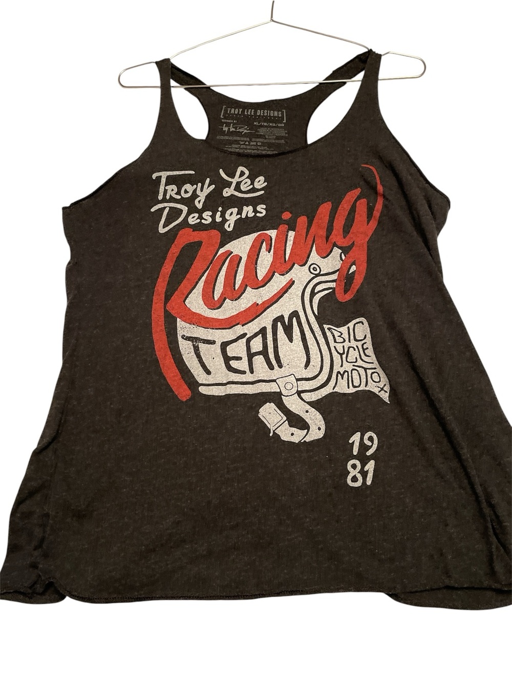 Troy Lee Designs Black Racing Team Graphic Tank Top xl
